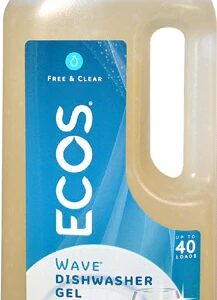 Detergente para Lava-Louças ECOS Wave Gel Neutro - 1182ml (40 fl oz) - Limpeza Ecológica