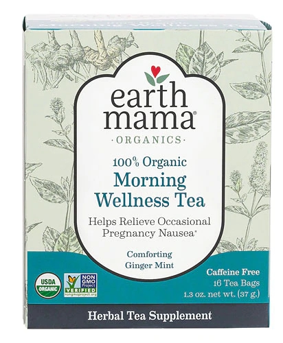 Chá Orgânico Earth Mama Morning Wellness - 16 Sachês (Aprox. 28g)
