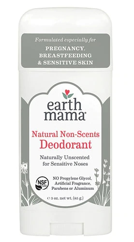 Desodorante Earth Mama Simply Non-Scent 85g - Sem Perfume, Hipoalergênico e Natural