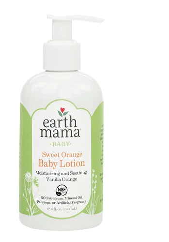 Loção Corporal para Bebês Earth Mama Laranja Doce - 237ml - Hidratação Suave