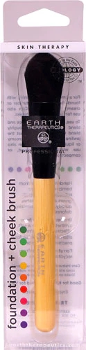 Earth Therapeutics Bamboo Foundation plus Cheek Makeup Brush -- 1 Brush
