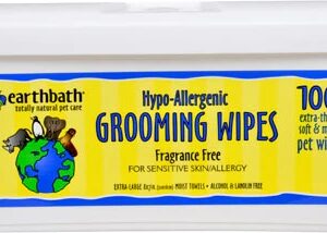 Comprar earthbath hypo-allergenic grooming wipes fragrance free -- 100 wipes preço no brasil dog dog skin & coat pet health suplementos em oferta supplements suplemento importado loja 27 online promoção -