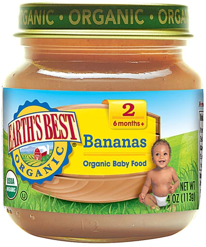 Comida Orgânica para Bebês Earth's Best Banana - Estágio 2 - 113g