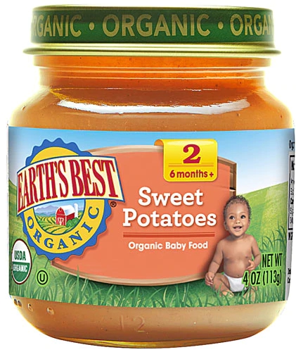 Comida Orgânica para Bebê Earth's Best Batata Doce - Estágio 2 - 113g