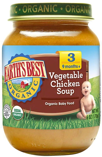 Earth's Best Alimento Orgânico para Bebês - Frango com Vegetais Fase 3 - 170g