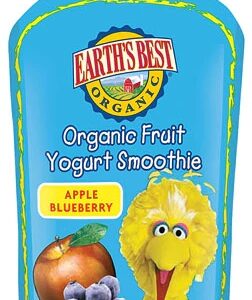 Smoothie Orgânico de Frutas da Sesame Street com Maçã e Mirtilo Earth's Best - 125g