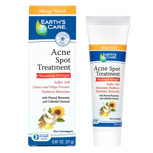 Earth's Care Tratamento Para Espinhas e Acne 27.5g - Ação Rápida