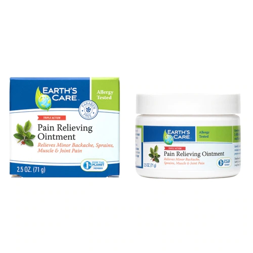 Earth's Care Pomada Alívio da Dor Ação Tripla - 70,87g: Alívio Rápido e Natural