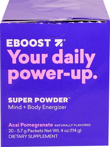 EBoost Super Powder™ Mind and Body Energizer Acai Pomegranate -- 20 Packets