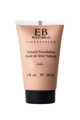 Base Natural Ecco Bella FlowerColor SPF 15 Cor Linen 29.5ml - Pele Radiante e Protegida