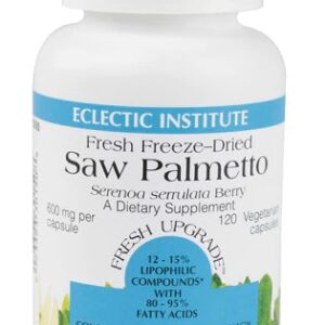 Saw Palmetto Eclectic Institute 600mg - 120 Cápsulas Vegetarianas