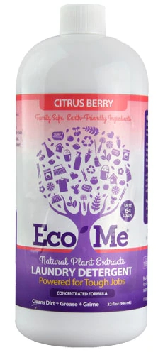 Detergente Eco-Me Citrus Berry 946ml: Limpeza Ecológica e Perfumada para Suas Roupas