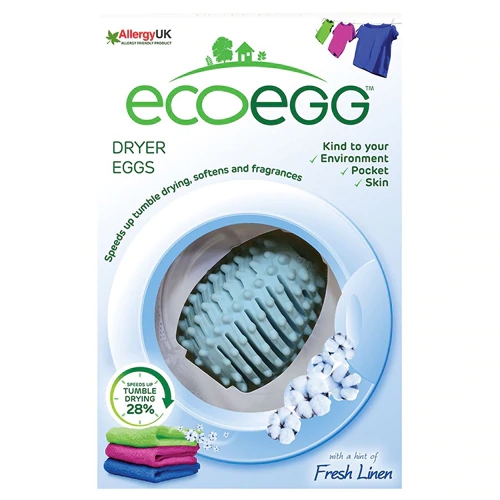 Ecoegg Ovos Secadores com Toque de Frescor de Linho - Pacote com 2 Unidades