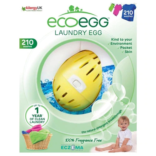 Ecoegg Laundry Egg Fragrance Free 1 Pack - Limpeza Ecológica sem Perfume para Roupas