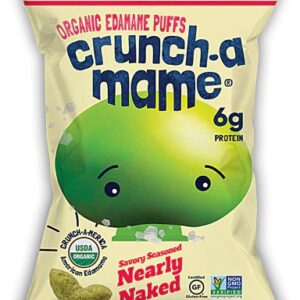 Eda-Zen Crunch-a-Mame® Bolinho Orgânico de Edamame Sem Glúten Sabor Natural 100g