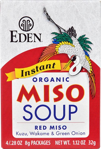 Sopa Miso Orgânica Instantânea Eden Foods - 4 Pacotes (40g)