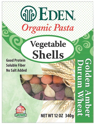 Massa Orgânica Eden Foods Vegetable Shells - 340g - Importado