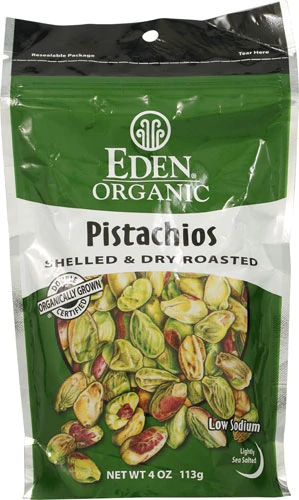Comprar eden foods organic pistachios shelled and dry roasted -- 4 oz preço no brasil almonds food & beverages nuts suplementos em oferta suplemento importado loja 5 online promoção -
