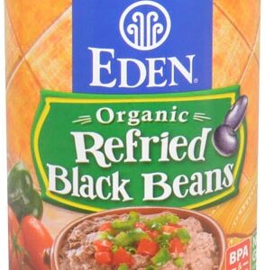 Feijão Preto Orgânico Refogado Eden Foods 454g - Sabor e Nutrição Saudável