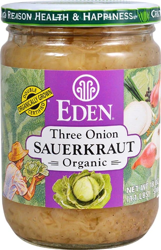 Chucrute Orgânico Eden Foods Três Cebolas - 510g