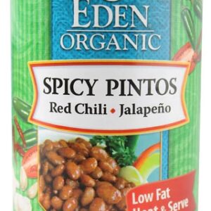 Comprar eden foods organic spicy pintos red chili & jalapeno -- 15 oz preço no brasil beans canned beans food & beverages refried beans suplementos em oferta suplemento importado loja 3 online promoção -
