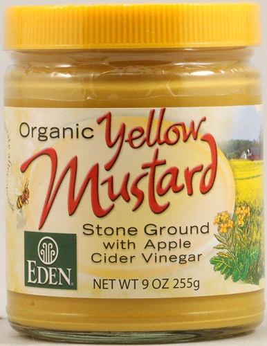 Mostarda Orgânica Amarela Eden Foods - 255g - Sabor Puro e Natural