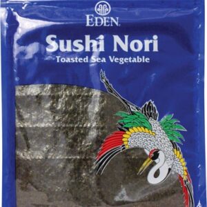 Nori para Sushi Eden Foods 7 Folhas - Alga Marinha Premium para Culinária Oriental