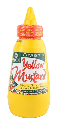 Mostarda Orgânica Amarela Eden Foods em Frasco 255g - Sabor Autêntico e Leve