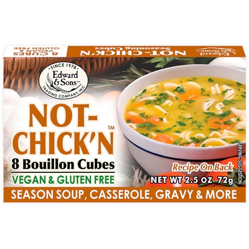 Cubos de Caldo 'Not-Chick'n' Edward & Sons - 70g (Substituto Vegetal)