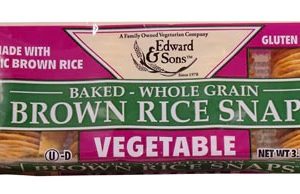 Comprar edward & sons brown rice snaps gluten free vegetable -- 3. 5 oz preço no brasil crackers food & beverages rice crackers snacks suplementos em oferta suplemento importado loja 25 online promoção -