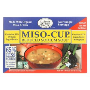 Edward & Sons Miso-Cup Soup Sem Glúten Sódio Reduzido - Pacote com 4 porções