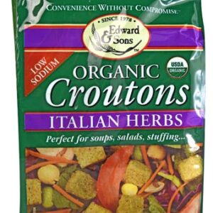 Comprar edward & sons organic croutons italian herb -- 5. 25 oz preço no brasil condiments food & beverages salad toppings suplementos em oferta suplemento importado loja 9 online promoção -