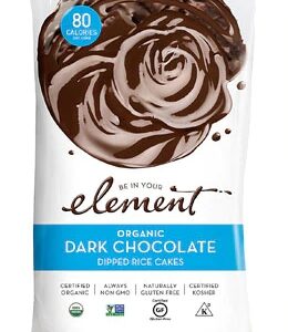 Biscoitos de Arroz Orgânicos Element com Chocolate Amargo 100g