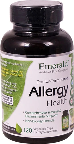 Emerald Labs Allergy Health - 120 Cápsulas Vegetais para Alívio de Alergias