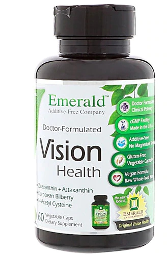 Emerald Labs Vision Health - 60 Cápsulas Vegetais para Saúde Ocular