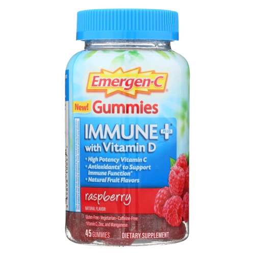 Emergen-C Immune Plus Gomas Sabor Framboesa - 45 Gomas