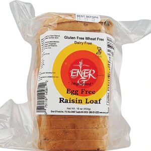 Ener-G Pão de Passas Sem Glúten e Sem Ovo 454g - Delícia Saudável para Todos