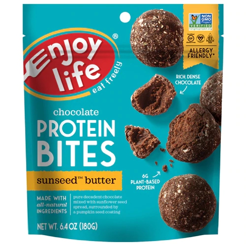 Enjoy Life Chocolate Protein Bites Sem Glúten Sabor Sunseed Butter 181g