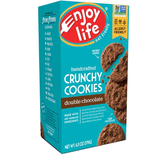 Biscoito Crocante Sem Glúten Duplo Chocolate Enjoy Life - 179g