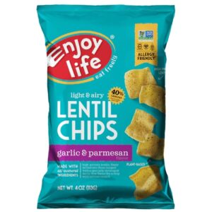 Enjoy Life Lentil Chips Sem Glúten Alho e Parmesão - 113g