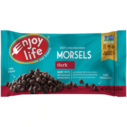 Gotas de Chocolate Meio Amargo Enjoy Life - 255g - Sem Glúten e Vegano