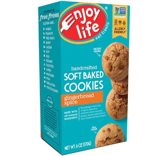 Biscoitos Sem Glúten Enjoy Life Gingerbread Spice - 170g