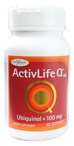 Enzymatic Therapy ActivLife Q10 Ubiquinol 100mg - 60 Cápsulas Gelatinosas - Energia e Saúde Cardiovascular