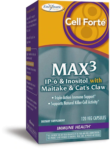 Enzymatic Therapy Cell Forte MAX3 - 120 Cápsulas Vegetais | Máxima Potência para sua Saúde