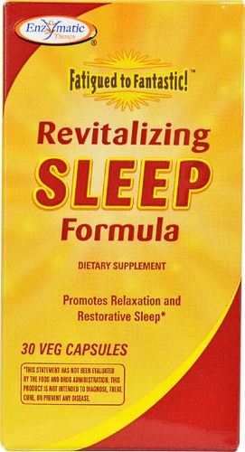 Enzymatic Therapy Fatigued to Fantastic Revitalizing Sleep Formula 30 Cápsulas Vegetarianas