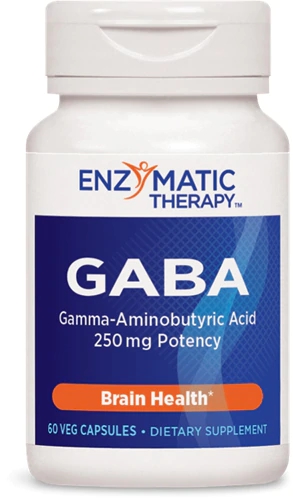 Enzymatic Therapy GABA 250mg - 60 Cápsulas Vegetais: O Seu Aliado para o Bem-Estar Mental