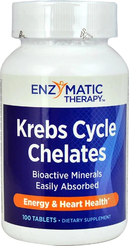Enzymatic Therapy Krebs Cycle Support - Suporte ao Ciclo de Krebs 100 Comprimidos