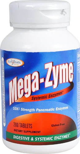 Enzymatic Therapy Mega-Zyme® 200 Comprimidos - Suporte Digestivo Completo