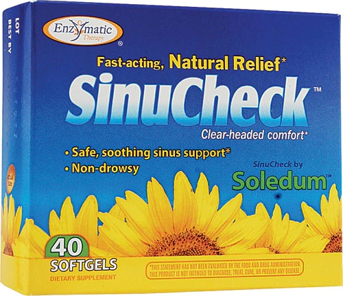 Enzymatic Therapy SinuCheck™ 40 Cápsulas Gelatinosas - Suporte Respiratório Natural