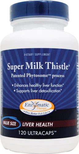 Enzymatic Therapy Super Milk Thistle® 120 UltraCaps™ - Saúde do Fígado e Detox
